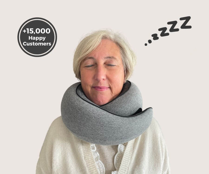 TRVL+™( 3 In 1 Travel Kit - Sleep Eye Mas + Ostrich Neck Pillow + Ear Plug